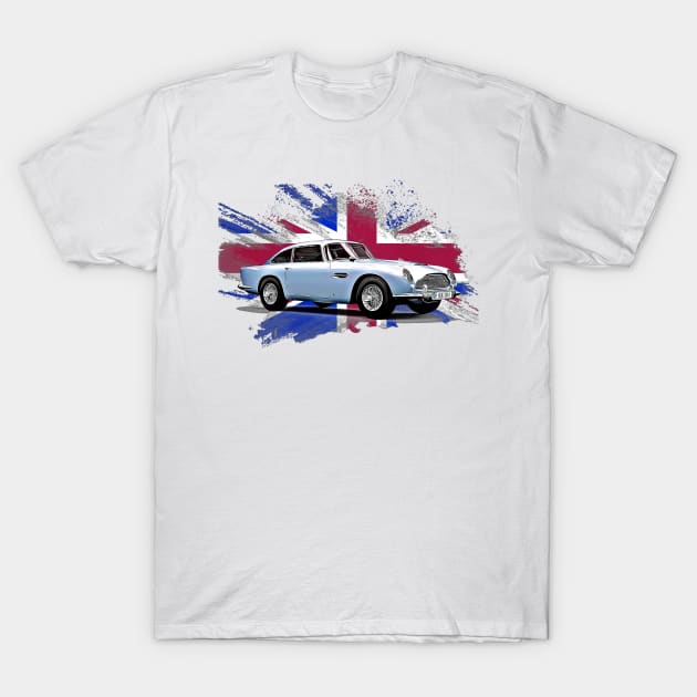 DB5 United Kingdom Print T-Shirt by Auto-Prints